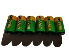 6 Batterie / pile ricaricabili HR14 ni-mh 2200mAh 1,2v 