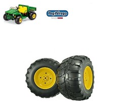 COPPIA RUOTE POSTERIORI PEG PEREGO JOHN DEERE GATOR 12 VOLT HPX