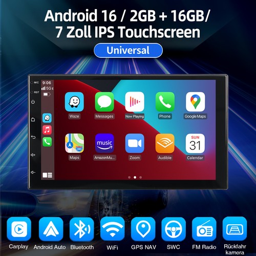 Autoradio carplay dab - 7", dab+