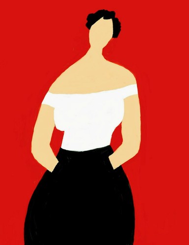 Quadro moda donna arte