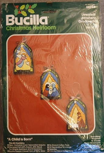 Vintage bucilla jewel - jewel, feltro