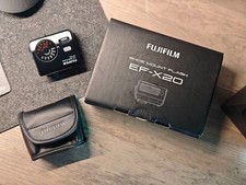 Fujifilm EF-X20 FLASH | Completo di scatola di scatola e custodia in pelle