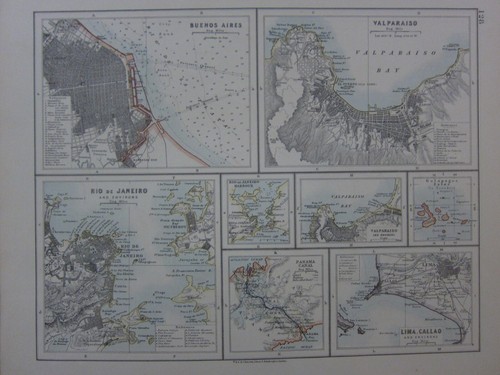 1914 mappa sud america - sud,