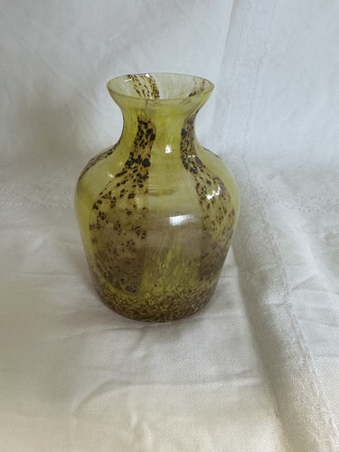 Vaso vetro murano giallo - vetro,