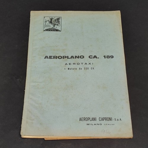 Opuscolo dell aereo caproni - opuscolo,