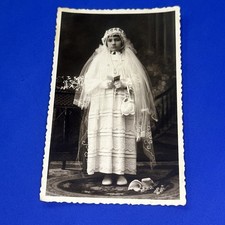 FOTO  COMUNIONE  11 APRILE 1936 - CARTOLINA D'EPOCA