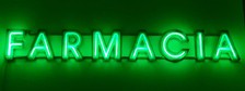 Insegna Luminosa Farmacia Anni 70 Vintage Filo Neon 230cm