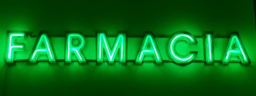 Insegna luminosa farmacia anni - insegna,