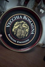 gadget vecchia romagna intense emozioni vassoio in latta 33 cm.diametro leggi..