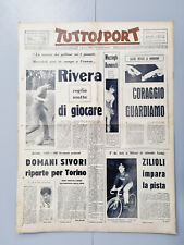 TUTTOSPORT 17 DICEMBRE 1963 RIVERA-MILAN-SIVORI-ZILIOLI-PUBBLICITA MOTO GUZZI