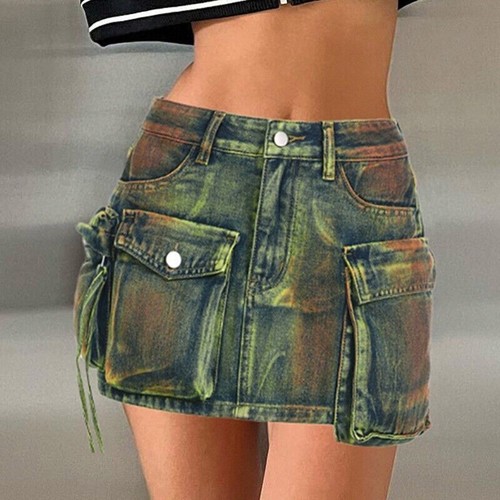 Gonna vintage denim con - in,