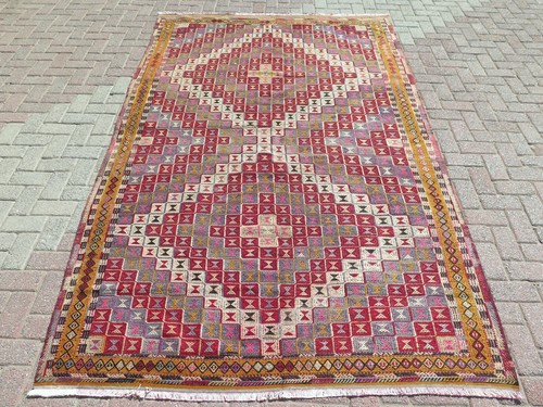 Anatolia handwoven wool kilim - handwoven,