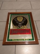 LOGO INSEGNA  Quadro Specchio   JAGERMEISTER    Cornice Legno Vintage Design Bar