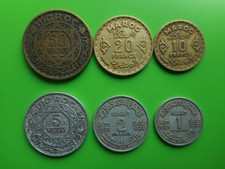Marocco 1,2,5,10,20,50 Franchi