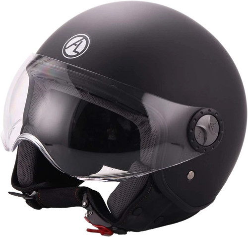 Casco design demi jet - demi-jet, nero