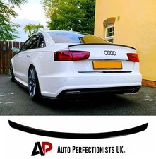Ala spoiler labbro stivale posteriore nero lucido Audi A6 S6 C7 berlina 2011-2018