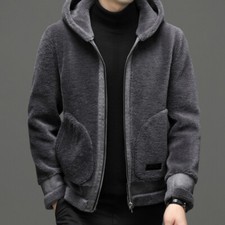 Fur Mens 100% Wool Jacket