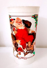 Coca Cola La storia di Babbo Natale 1992 Canada bicchiere plastica promo ITALIAN