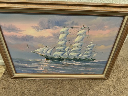 Nave oceanica nautica dipinto - nave,
