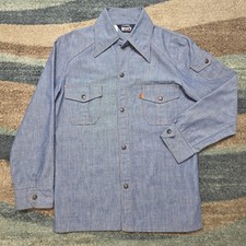 Vtg 70s LEVI'S Chambray Work