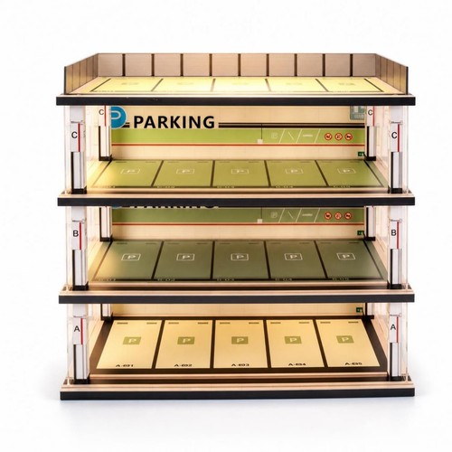 Garage espositore legno - espositore,