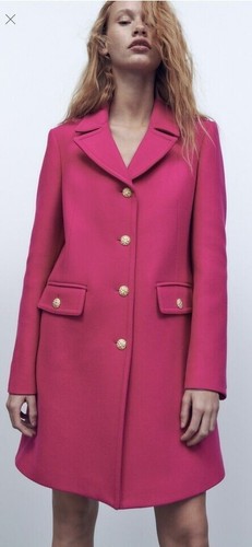 Cappotto sartoriale zara rosa - cappotto,