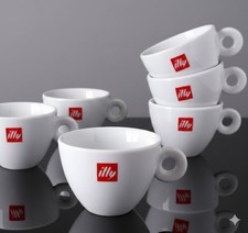 New 6 tazze Illy logo cups