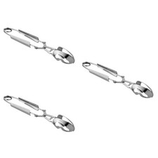  3 Pezzi Acciaio Inox Testa Cava Antiscotta Frutti di Mare Clip Snail Tong Cucina