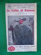 ROMANTICA ECONOMICA - N° 122 - LA FOLLIA DI RANSON - R.H.DAVIS - SONZOGNO