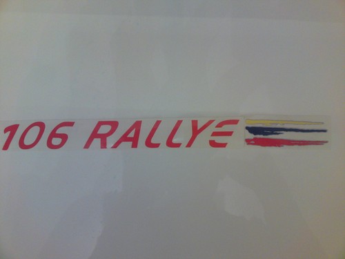 Peugeot 106 rally - peugeot, adesivi