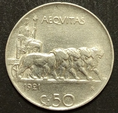Centesimi lire leoni 1921 - centesimi,