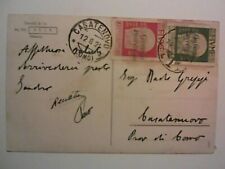 cartolina postale STORIA POSTALE FIUME GOVERNO PROVVISORIO ABBAZIA PALME ISTRIA