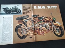BMW R/75 MOTO SIDECAR CARATTERISTICHE TECNICHE SECONDA GUERRA MONDIALE