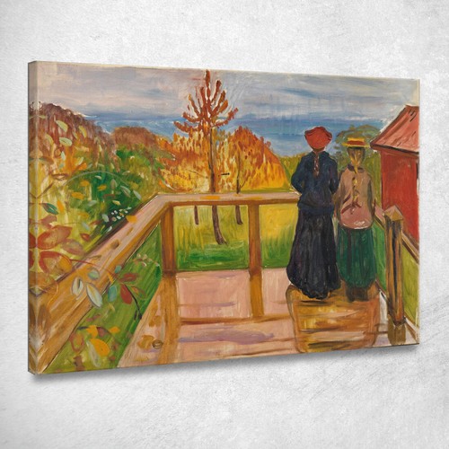 Sulla veranda edvard munch - veranda,