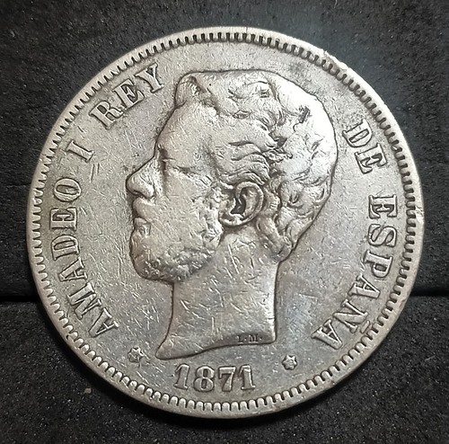 Pesetas amadeo año 1871 - 5,