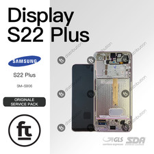 SAMSUNG DISPLAY S22 PLUS SM-S906 ORIGINALE SERVICE WHITE/CREAM/SKY BLUE TOUCH SC