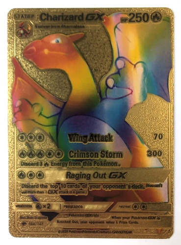 Rara carta charizard - charizard, gx