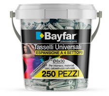 250 TASSELLI da 6 mm