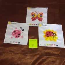 Quadri Ricamati  Con Le PERLINE   tema porta fortuna