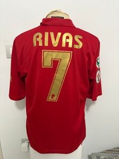 Maglia Bari 2008 2009 Nr 7 Rivas match worn shirt Bari camiseta Argentin vintage