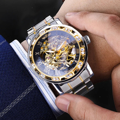 Orologio scheletro meccanico - scheletro,