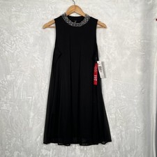 Tiana B Beaded Neck Midi Dress