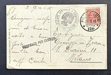 BERTIGLIA ANNULLO POSTA MILITARE 106 TIMBRO COMANDO ARTIGLIERIA 1918 1WW GUERRA