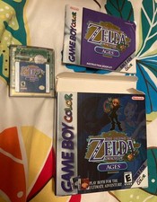 Legend of Zelda Oracle of Ages Gameboy color scatola gioco manuale TESTATO