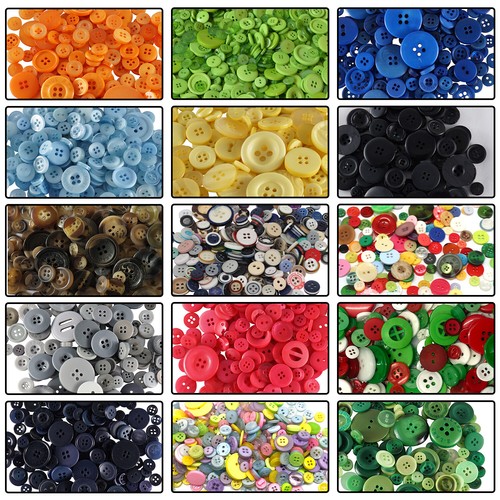 Plastica bottoni misti piccolo - plastica,