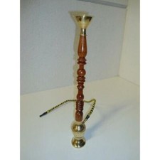 Narghilè in legno e ottone -