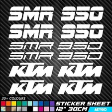 Foglio Adesivo Decalcomania Vinile KTM SMR 950 Moto Moto Mod Moto MX