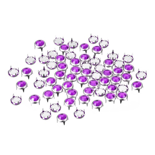 200pz 6mm strass borchie - strass,
