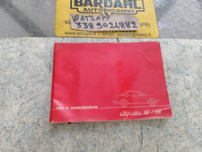 Alfetta- 1.6- 1.8- manuale uso e manutenzione - USATO