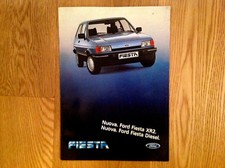 BROCHURE NUOVA FORD FIESTA XR2 e FIESTA DIESEL 25 PAGINE + DATI TECNICI 1984